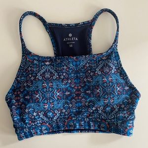 Athleta sports bra xs - colorful ikat print